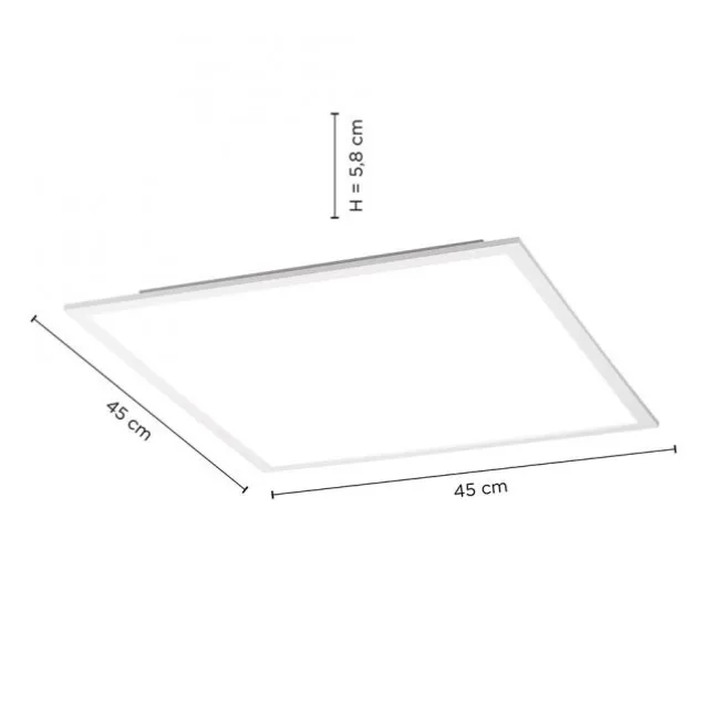 LED-Panel, weiß, 45x45cm, neutralweiß, ultraflach, quadratisch