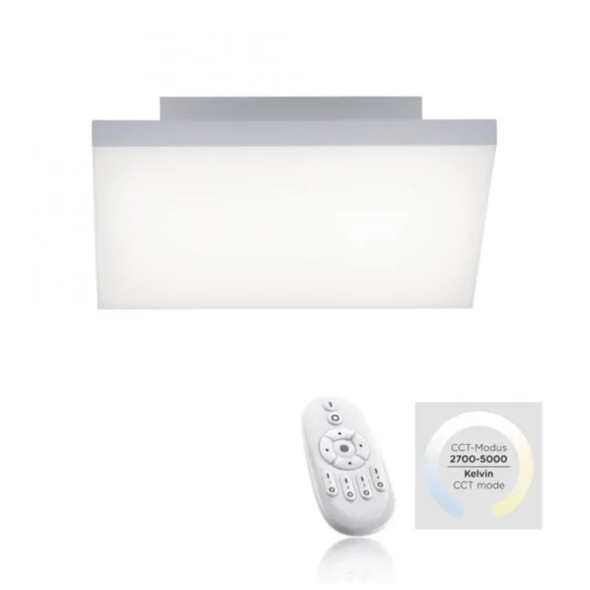 LED-Panel,weiß, 30x30cm, rahmenlos, CCT, Fernbedienung