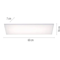 LED-Panel, weiß, 60x30cm, rahmenlos, Farbsteuerung, Dimmfunktion
