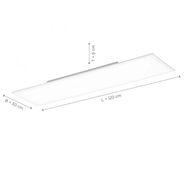 LED-Panel, weiß, 120x30cm, rechteckig, platzsparend, neutralweiß