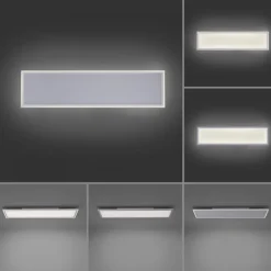 LED Panel, weiß, 121x31cm, Serienschalter, dimmbar, blendfrei