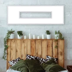 LED Panel, 120x40 cm, Cut-Outs, dimmbar, Fernbedienung, RGB+W