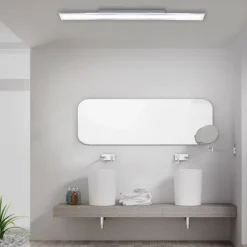 LED-Panel, 120x10cm, IP44, Badezimmer Panel, Serienschaltung, modern