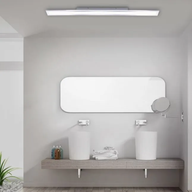 LED-Panel, 120x10cm, IP44, Badezimmer Panel, Serienschaltung, modern