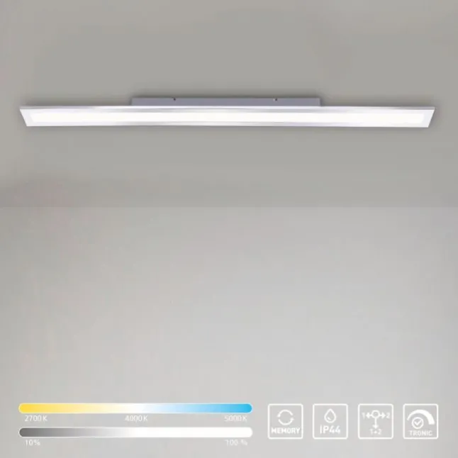 LED-Panel, 120x10cm, IP44, Badezimmer Panel, Serienschaltung, modern