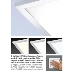 LED-Panel, 120x10cm, IP44, Badezimmer Panel, Serienschaltung, modern