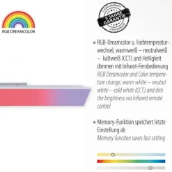 LED Panel, 100x25cm, RGB und CCT Steuerung, dimmbar