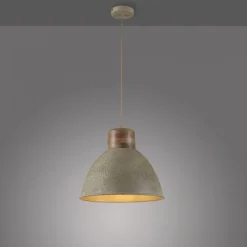 LED Pendellampe 1 flammig beige retro schwenkbar Industrie Style