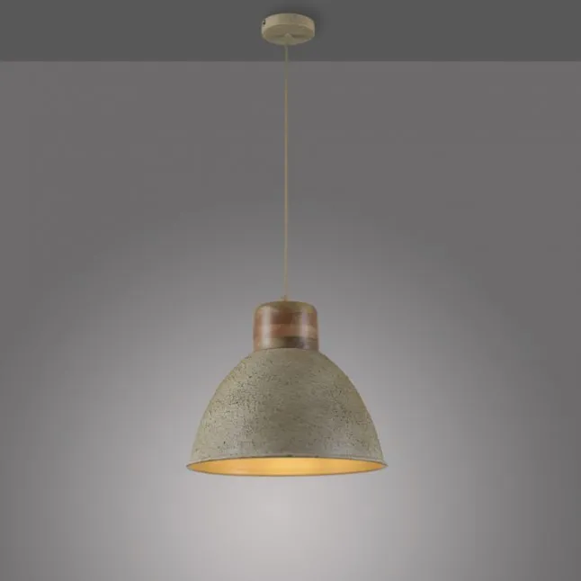 LED Pendellampe 1 flammig beige retro schwenkbar Industrie Style