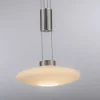 LED Pendellampe 3 flammig rund silber farbig dimmbar höhenverstellbar