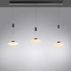 LED Pendellampe 3 flammig schwarz dimmbar höhenverstellbare Hängelampe