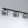 LED Pendellampe schwarz 5 flammig höhenverstellbar Esstischlampe