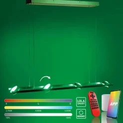LED-Pendellampe, Smart-Home, Lichtfarbsteuerung, Farbwechsel, Dimmfunktion
