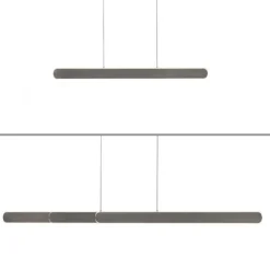 LED Pendelleuchte ADRIANA dunkel-metal-braun höhenverstellbar dimmbar