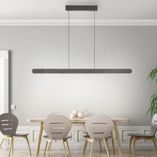 LED Pendelleuchte ADRIANA schwarz höhenverstellbar dimmbar CCT