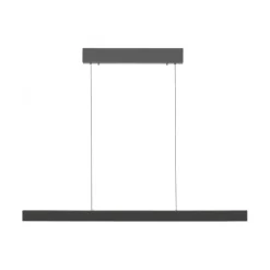 LED Pendelleuchte ADRIANA SQUARE, anthrazit, Dimmer, ausziehbar, warm- bis kaltweiß