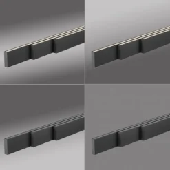 LED Pendelleuchte ADRIANA SQUARE, anthrazit, Dimmer, ausziehbar, warm- bis kaltweiß