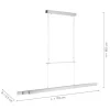 LED-Pendelleuchte, Alu, höhenverstellbar, ausziehbar, Touchdimmer