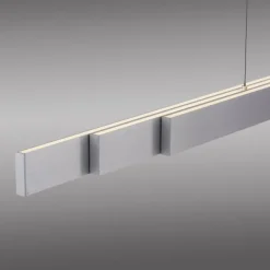 LED Pendelleuchte aluminium ADRIANA SQUARE, dimmer, ausziehbar, warm- bis kaltweiß