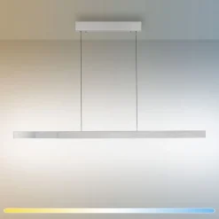 LED Pendelleuchte aluminium ADRIANA SQUARE, dimmer, ausziehbar, warm- bis kaltweiß