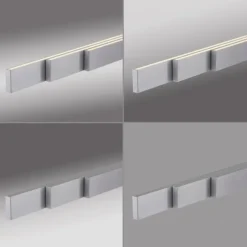 LED Pendelleuchte aluminium ADRIANA SQUARE, dimmer, ausziehbar, warm- bis kaltweiß