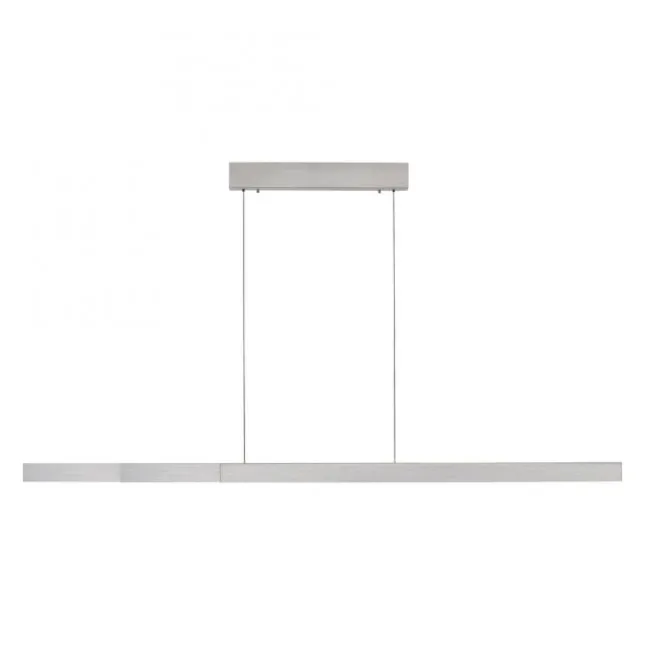 LED Pendelleuchte aluminium ADRIANA SQUARE, dimmer, ausziehbar, warm- bis kaltweiß