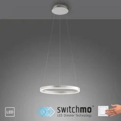 LED Pendelleuchte aluminium rund Ø40cm dimmbar Switchmo warmweiß