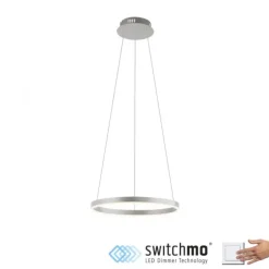 LED Pendelleuchte aluminium rund Ø40cm dimmbar Switchmo warmweiß