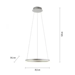LED Pendelleuchte aluminium rund Ø40cm dimmbar Switchmo warmweiß