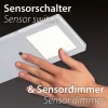 LED Pendelleuchte, aluminiumfarben, höhenverstellbar, dimmbar, modern