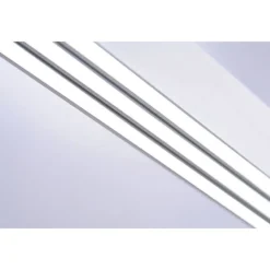 LED-Pendelleuchte, aluminiumfarben, lineare Form, verstellbare Leuchtkörper