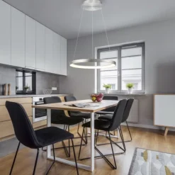 LED Pendelleuchte aluminium höhenverstellbar dimmbar Memoryfunktion