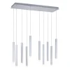 LED-Pendelleuchte Alu silber warmweiß, IP20, Innenleuchte