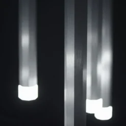 LED-Pendelleuchte Alu silber warmweiß, IP20, Innenleuchte