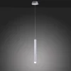 LED-Pendelleuchte Alu silber warmweiß, IP20, Innenleuchte