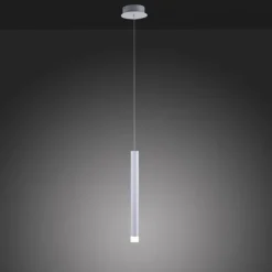 LED-Pendelleuchte Alu silber warmweiß, IP20, Innenleuchte