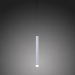 LED-Pendelleuchte Alu silber warmweiß, IP20, Innenleuchte