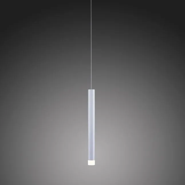 LED-Pendelleuchte Alu silber warmweiß, IP20, Innenleuchte