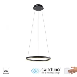 LED Pendelleuchte anthrazit rund Ø40cm dimmbar Switchmo warmweiß