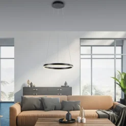 LED Pendelleuchte anthrazit rund Ø40cm dimmbar Switchmo warmweiß