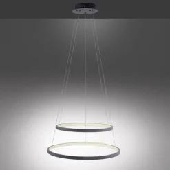 LED-Pendelleuchte anthrazit stufenlos dimmbar Memoryfunktion