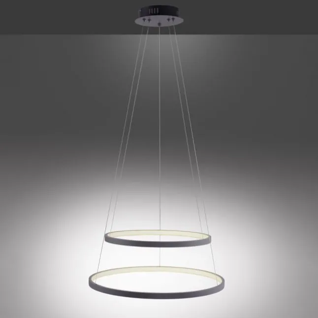 LED-Pendelleuchte anthrazit stufenlos dimmbar Memoryfunktion