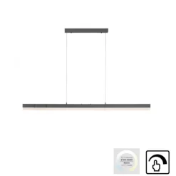 LED-Pendelleuchte, anthrazit, dimmbar, Innenleuchte, IP20,CCT
