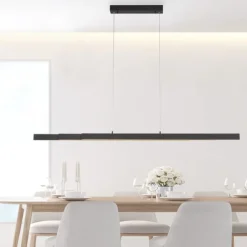 LED Pendelleuchte, anthrazit, höhenverstellbar, ausziehbar