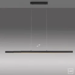 LED Pendelleuchte, anthrazit, höhenverstellbar, ausziehbar