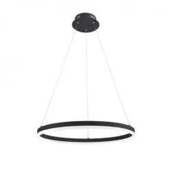LED Pendelleuchte, anthrazit, runde Form, dimmbar, Memory Funktion, modern