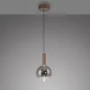 LED Pendelleuchte BOWL, braun, 1-flammig,dimmbar, höhenverstellbar