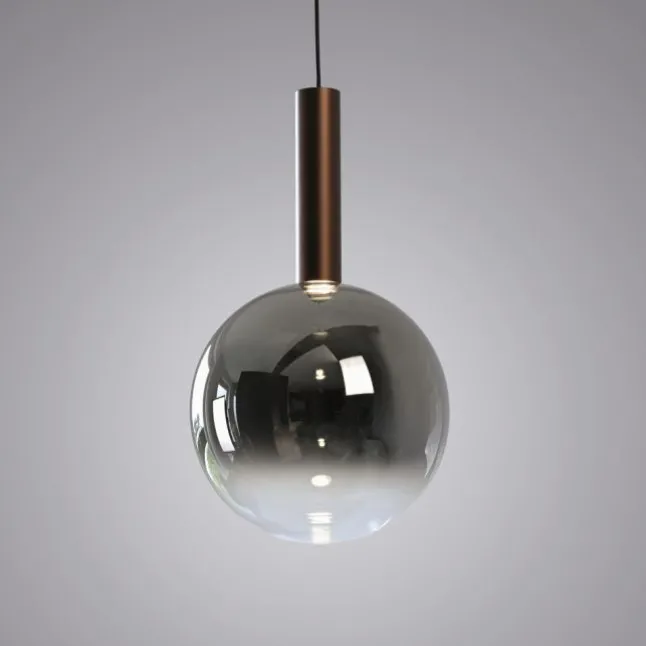 LED Pendelleuchte BOWL, braun, 1-flammig,dimmbar, höhenverstellbar