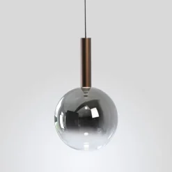 LED Pendelleuchte BOWL, braun, 1-flammig,dimmbar, höhenverstellbar