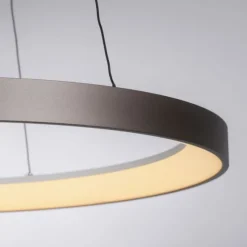 LED Pendelleuchte braun höhenverstellbar dimmbar Memoryfunktion